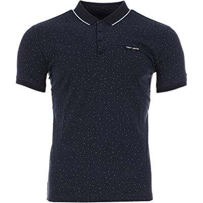 11315269D Teddy Smith Koszulka polo męska, Total Navy/Micro Print, XL 11315269D Teddy Smith Koszulka polo męska, Total Navy/Micro Print, XL