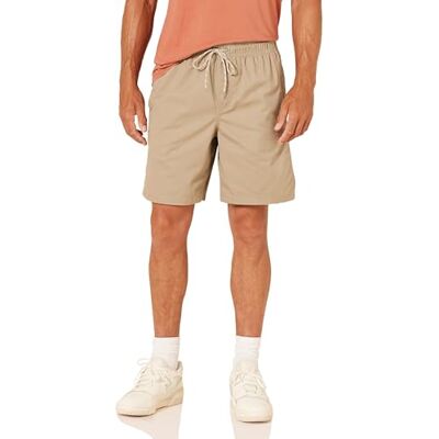 F16AE60003 Amazon Essentials Męskie szorty ze sznurkiem (dostępne w dużych rozmiarach), khaki brąz, M F16AE60003 Amazon Essentials Męskie szorty ze sznurkiem (dostępne w dużych rozmiarach), khaki brąz, M