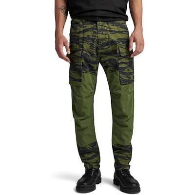 D24308 G-STAR RAW 3D Regular Tapered Cargo 2.0, Spodnie Wielokolorowy (Shadow Olive 2 l Tiger Camo -d386-g393), 34W / 32L D24308 G-STAR RAW 3D Regular Tapered Cargo 2.0, Spodnie Wielokolorowy (Shadow Olive 2 l Tiger Camo -d386-g393), 34W / 32L