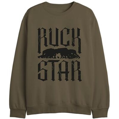 UXREPCZSW044 Republic Of California "Ruck Star" Bluza męska, Khaki, Rozmiar XS, Khaki, XS UXREPCZSW044 Republic Of California "Ruck Star" Bluza męska, Khaki, Rozmiar XS, Khaki, XS