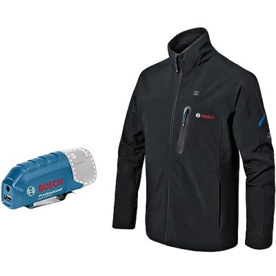 06188000E2 Bosch Professional Ogrzewana kurtka GHJ 12+18 V XA (w zestawie adapter USB GAA 12V-21) rozmiar 3XL 06188000E2 Bosch Professional Ogrzewana kurtka GHJ 12+18 V XA (w zestawie adapter USB GAA 12V-21) rozmiar 3XL