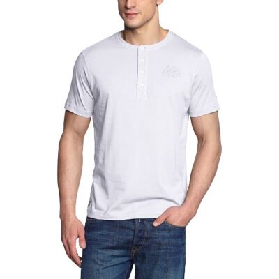 2343980 LERROS T-shirt męski , biały (White 100), 48 2343980 LERROS T-shirt męski , biały (White 100), 48