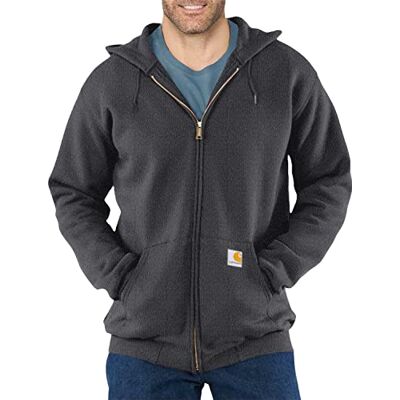 K122-026-XL Carhartt M?ska bluza z zamkiem b?yskawicznym o lu?nym kroju, antracytowy nakrapiany, XL K122-026-XL Carhartt M?ska bluza z zamkiem b?yskawicznym o lu?nym kroju, antracytowy nakrapiany, XL