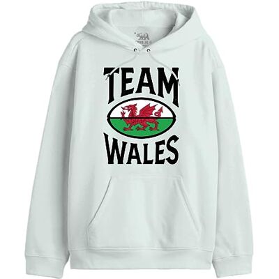 UXREPCZSW039 Republic Of California "Team Wales" Bluza męska, biała, rozmiar XS, biały, L UXREPCZSW039 Republic Of California "Team Wales" Bluza męska, biała, rozmiar XS, biały, L