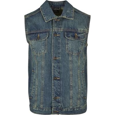TB514-344 Urban Classics Męska kamizelka dżinsowa Denim Vest, męska kurtka dżinsowa bez rękawów w 3 modnych kolorach, rozmiary S 5XL TB514-344 Urban Classics Męska kamizelka dżinsowa Denim Vest, męska kurtka dżinsowa bez rękawów w 3 modnych kolorach, rozmiary S 5XL