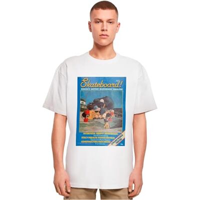 MC1033 MC Men Tops The Deskorolka Magazine Cover No 8 Oversize Tee, Oversized Fit, 100% bawełna, L, biały, L MC1033 MC Men Tops The Deskorolka Magazine Cover No 8 Oversize Tee, Oversized Fit, 100% bawełna, L, biały, L