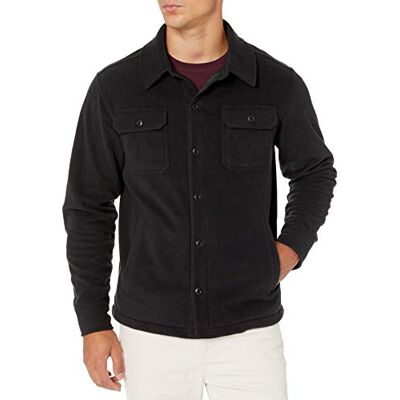 AE-M-F20-SHR-109-BLCK-Large Amazon Essentials Męska kurtka polarowa z długim rękawem, czarna, L AE-M-F20-SHR-109-BLCK-Large Amazon Essentials Męska kurtka polarowa z długim rękawem, czarna, L