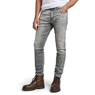 D20071 G-STAR Raw Revend FWD dżinsy męskie skinny, Szary (Sun Faded Glacier Grey -a634-c464), 36W / 34L D20071 G-STAR Raw Revend FWD dżinsy męskie skinny, Szary (Sun Faded Glacier Grey -a634-c464), 36W / 34L