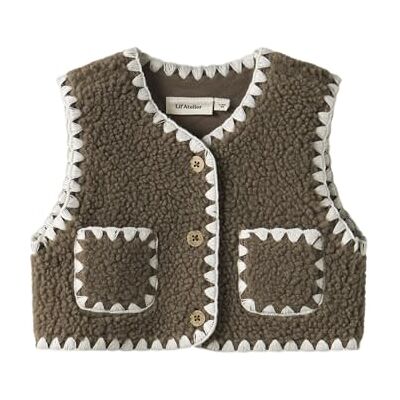 13248591-4857958 Nbflajo Loose Vest Lil, shitake, 74 13248591-4857958 Nbflajo Loose Vest Lil, shitake, 74