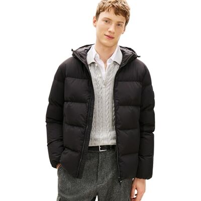 MW0MW40616 Tommy Hilfiger Męskie kurtki puchowe z kapturem JKT Inne, czarne, XL, czarny (czarny), XL MW0MW40616 Tommy Hilfiger Męskie kurtki puchowe z kapturem JKT Inne, czarne, XL, czarny (czarny), XL