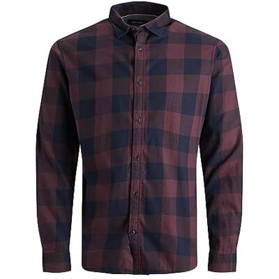 12181602 JACK&JONES PLUS Koszulka Mężczyźni Jjegingham Twill Shirt L/S Ps Noos lumberjack koszulka 12181602 JACK&JONES PLUS Koszulka Mężczyźni Jjegingham Twill Shirt L/S Ps Noos lumberjack koszulka