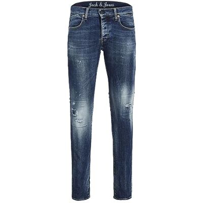 12219093 Jack&Jones Men's JJJIGLENN JLUCA EL 009 SN dżinsy męskie, niebieski denim 29/32 12219093 Jack&Jones Men's JJJIGLENN JLUCA EL 009 SN dżinsy męskie, niebieski denim 29/32