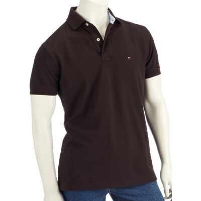Tommy Hilfiger New Tommy KNIT SS RF 853521545 T-shirt męski, brązowy, 56 Tommy Hilfiger New Tommy KNIT SS RF 853521545 T-shirt męski, brązowy, 56