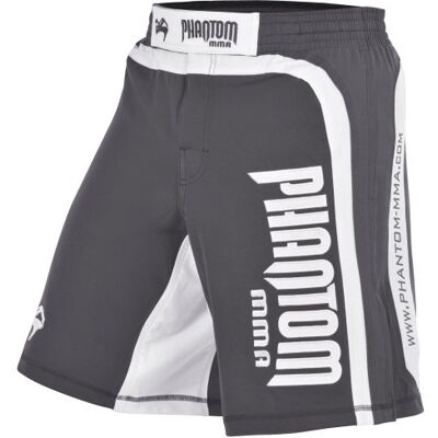 PHSHOSHAD Phantom MMA Krótkie spodenki do fightshadow" XX-Small szare szare/białe PHSHOSHAD Phantom MMA Krótkie spodenki do fightshadow" XX-Small szare szare/białe