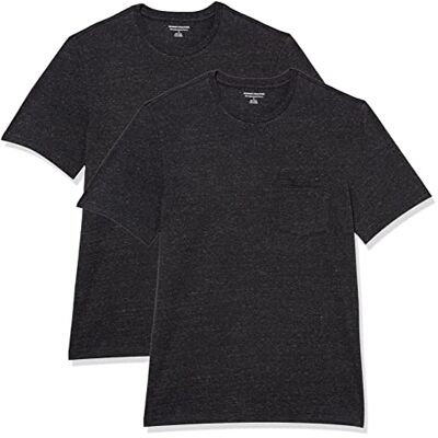 AEM20115SS22-HJDFS-XX-Large Amazon Essentials Męska koszulka z krótkim rękawem i okrągłym dekoltem i kieszenią, 2 sztuki, węgiel wrzosowy, XXL AEM20115SS22-HJDFS-XX-Large Amazon Essentials Męska koszulka z krótkim rękawem i okrągłym dekoltem i kieszenią, 2 sztuki, węgiel wrzosowy, XXL