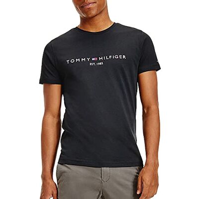 MW0MW11465 Tommy Hilfiger Mężczyźni Heritage Crew Neck Graphic Tee T-Shirt, Czarny, S MW0MW11465 Tommy Hilfiger Mężczyźni Heritage Crew Neck Graphic Tee T-Shirt, Czarny, S
