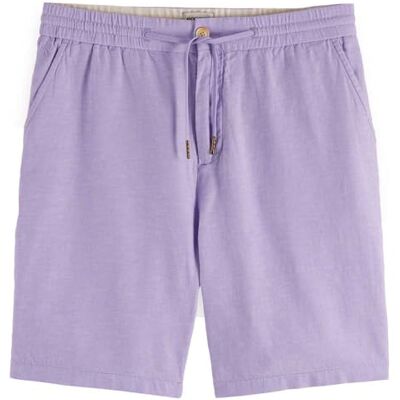 179999 Scotch & Soda Męskie szorty Seasonal Core-Fave Cotton/Linen Twill Bermudy, Jasna lawenda, 38W 179999 Scotch & Soda Męskie szorty Seasonal Core-Fave Cotton/Linen Twill Bermudy, Jasna lawenda, 38W