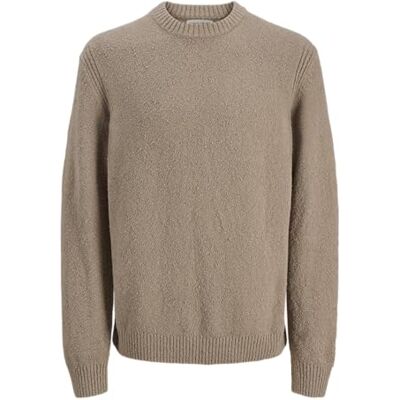 12287316-4878473 JACK & JONES Jcopoint Knit Boucle Bf Pack, Desert Taupe, XS 12287316-4878473 JACK & JONES Jcopoint Knit Boucle Bf Pack, Desert Taupe, XS