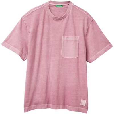 3ZITU10AV United Colors of Benetton T-shirt męski, Fioletowy, L 3ZITU10AV United Colors of Benetton T-shirt męski, Fioletowy, L