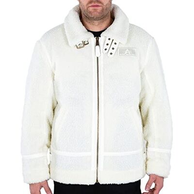 118118-16 Alpha Industries B3 Teddy Bomber Jacket dla mężczyzn Off White 118118-16 Alpha Industries B3 Teddy Bomber Jacket dla mężczyzn Off White