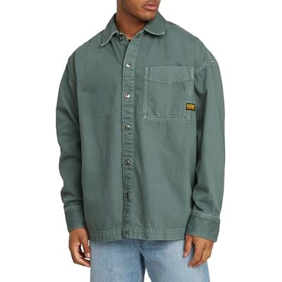 D23007 G-STAR RAW Męska koszula Boxy Fit, Zielony (Stormy Sea Gd -d300-h116), M D23007 G-STAR RAW Męska koszula Boxy Fit, Zielony (Stormy Sea Gd -d300-h116), M