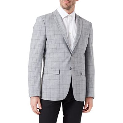 16087746 SELECTED HOMME męski blezer w kratkę, Light Grey Melange/Checks:Grey, 44 16087746 SELECTED HOMME męski blezer w kratkę, Light Grey Melange/Checks:Grey, 44