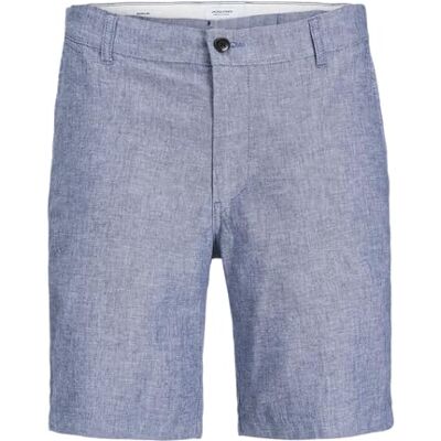 12229629-4383461 JPSTDAVE JJLINEN Blend szorty, Faded Denim/Szczegóły: melanż, S 12229629-4383461 JPSTDAVE JJLINEN Blend szorty, Faded Denim/Szczegóły: melanż, S