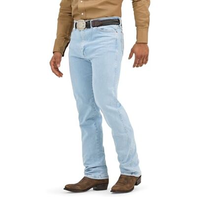 936AFGH Wrangler Mens Cowboy Cut Active Flex Slim Fit Jeans, Bleach, 36W x 34L US 936AFGH Wrangler Mens Cowboy Cut Active Flex Slim Fit Jeans, Bleach, 36W x 34L US