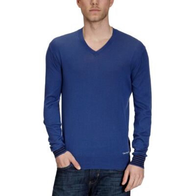 CMR07B KMR1J Calvin Klein Jeans Sweter męski, Niebieski 721, 54 CMR07B KMR1J Calvin Klein Jeans Sweter męski, Niebieski 721, 54