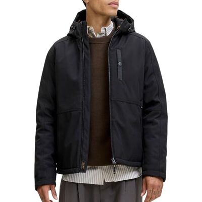 12279242-4778162 JACK & JONES Męska kurtka softshell Jjfinn, czarna, L, czarny, L 12279242-4778162 JACK & JONES Męska kurtka softshell Jjfinn, czarna, L, czarny, L