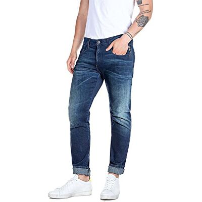 M914Y .000.661 HY2 Replay Męskie dżinsy Anbass Forever Jeans, 009 MEDIUM Blue, 2834 M914Y .000.661 HY2 Replay Męskie dżinsy Anbass Forever Jeans, 009 MEDIUM Blue, 2834