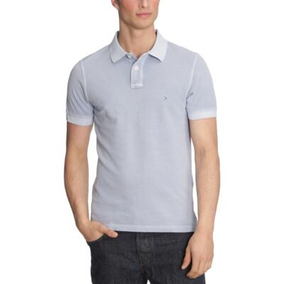 853523552 Tommy Hilfiger Męska koszulka/koszulka polo , Niebieski (Ithaca Blue), 50 853523552 Tommy Hilfiger Męska koszulka/koszulka polo , Niebieski (Ithaca Blue), 50