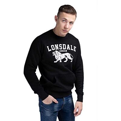 117135 Lonsdale M?ska bluza KERSBROOK czarna, XL 117135 Lonsdale M?ska bluza KERSBROOK czarna, XL