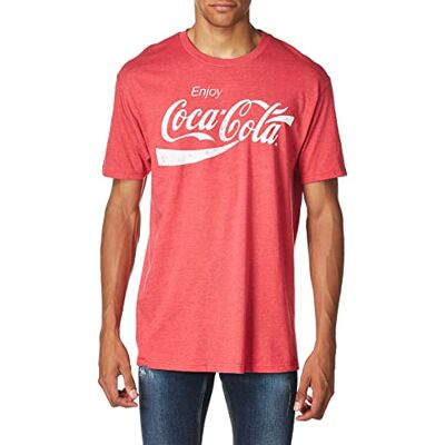 CCXX007MSC3P1XX Coca-Cola Męska koszulka Coke Classic, czerwony melan?, S CCXX007MSC3P1XX Coca-Cola Męska koszulka Coke Classic, czerwony melan?, S