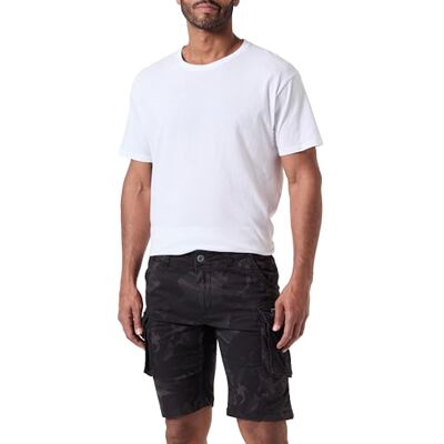 196201-125 Alpha Industries Crew Short Camo Short dla mężczyzn Black Camo 196201-125 Alpha Industries Crew Short Camo Short dla mężczyzn Black Camo