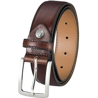 59746 LINDENMANN Męski pasek garniturowy, skórzany pasek męski garnitur 35 mm szerokości, pasek do garnituru, męski pasek z pełnej skóry, średni brąz, Bundweite 120 cm Gesamtlänge 135 cm W 47.5 XXL 59746 LINDENMANN Męski pasek garniturowy, skórzany pasek męski garnitur 35 mm szerokości, pasek do garnituru, męski pasek z pełnej skóry, średni brąz, Bundweite 120 cm Gesamtlänge 135 cm W 47.5 XXL