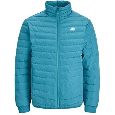 12228299 JACK & JONES Męska kurtka pikowana Jcologan Puffer Collar, Deep Teal, M 12228299 JACK & JONES Męska kurtka pikowana Jcologan Puffer Collar, Deep Teal, M