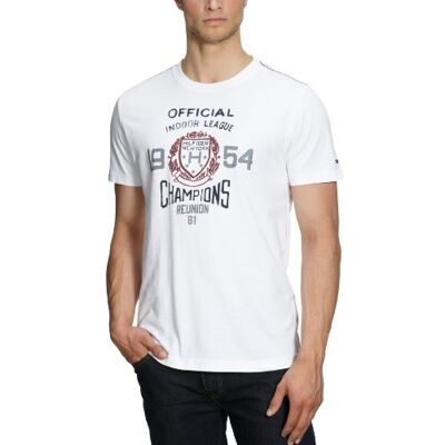 Tommy Hilfiger Męska koszulka/T-shirt 887801874 / Pearson Tee SS RF, biały (Classic White), 56 Tommy Hilfiger Męska koszulka/T-shirt 887801874 / Pearson Tee SS RF, biały (Classic White), 56