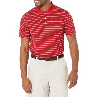 AE1811734_SUS Amazon Essentials Męska koszulka polo Slim-Fit Quick-Dry Golf, czerwono-biały pasek, XS AE1811734_SUS Amazon Essentials Męska koszulka polo Slim-Fit Quick-Dry Golf, czerwono-biały pasek, XS