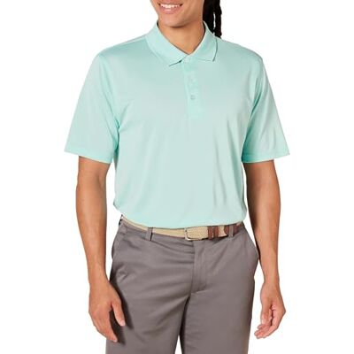 F16AE40001_SUS Amazon Essentials Men's Szybkoschnąca koszulka polo do golfa regular fit (dostępna w wersjach Big i Tall), Blady seledynowoniebieski, M F16AE40001_SUS Amazon Essentials Men's Szybkoschnąca koszulka polo do golfa regular fit (dostępna w wersjach Big i Tall), Blady seledynowoniebieski, M