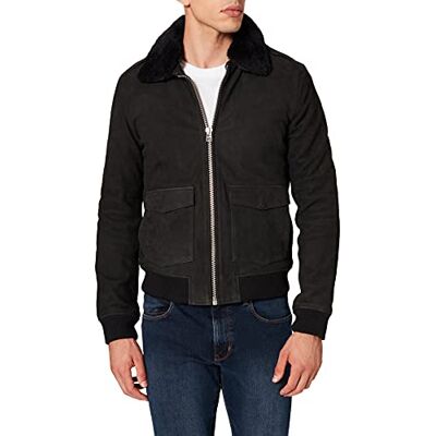 101832027-JETBLACK Goosecraft Kurtka męska Axel Pilot, czarny (Jet Black Jetblack), M 101832027-JETBLACK Goosecraft Kurtka męska Axel Pilot, czarny (Jet Black Jetblack), M