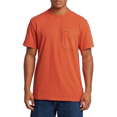 D25963 G-STAR RAW Washed Pocket R T T-shirt męski, Czerwony (Lt Antic Red Marte -c756-h216), XL D25963 G-STAR RAW Washed Pocket R T T-shirt męski, Czerwony (Lt Antic Red Marte -c756-h216), XL