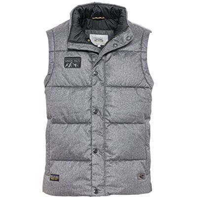 460340/8O28 camel active Kamizelka męska, Stone Gray, 54 460340/8O28 camel active Kamizelka męska, Stone Gray, 54