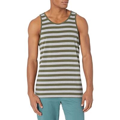 E181154-DrkGreen/LightGryHether-X-Lrge Amazon Essentials Men's Koszulka typu tank top regular fit, Ciemnozielony/Jasnoszary wrzos, XL E181154-DrkGreen/LightGryHether-X-Lrge Amazon Essentials Men's Koszulka typu tank top regular fit, Ciemnozielony/Jasnoszary wrzos, XL
