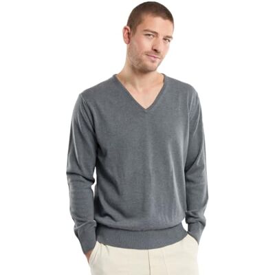 76239 Armor Lux Męski sweter Henvic, Szary (Gris Chiné 150), 3XL 76239 Armor Lux Męski sweter Henvic, Szary (Gris Chiné 150), 3XL