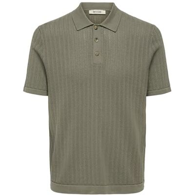 22032760-4880980 ONLY & SONS Onsmoon Reg 12 SS Polo Knit Noos, Bungee Cord, XL 22032760-4880980 ONLY & SONS Onsmoon Reg 12 SS Polo Knit Noos, Bungee Cord, XL
