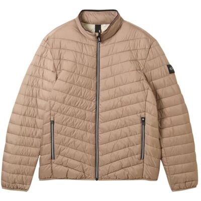 1041311 TOM TAILOR Męska kurtka pikowana Lighweight ze stójką, 32240 Mountain Taupe, M 1041311 TOM TAILOR Męska kurtka pikowana Lighweight ze stójką, 32240 Mountain Taupe, M