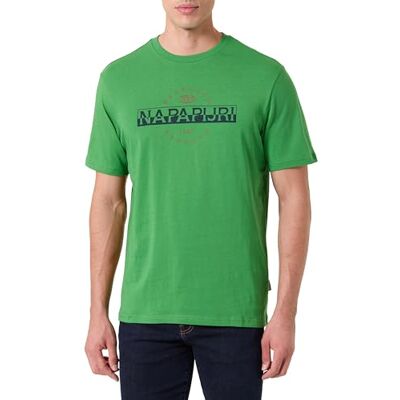 NP0A892N Napapijri Sander T-shirt Bright Green, Zielony, L NP0A892N Napapijri Sander T-shirt Bright Green, Zielony, L