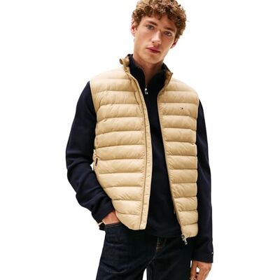 MW0MW37677 Tommy Hilfiger Kamizelka męska, Beżowy (wielbłądzi), S MW0MW37677 Tommy Hilfiger Kamizelka męska, Beżowy (wielbłądzi), S