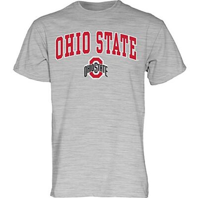 TSGI_ARCHOVER_HTR NCAA Ohio State Buckeyes męski T-shirt szary łuk w górę, Ohio State Buckeyes szary, XL TSGI_ARCHOVER_HTR NCAA Ohio State Buckeyes męski T-shirt szary łuk w górę, Ohio State Buckeyes szary, XL